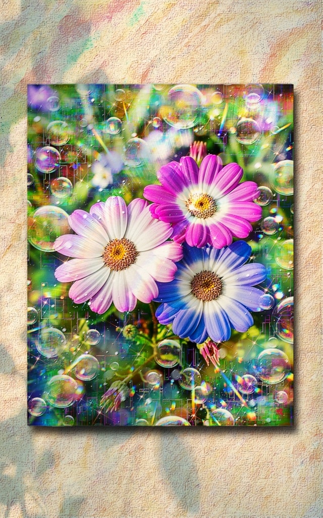 a-2558 恩寵溢るる冬虹の庭 Pure Family Prayer