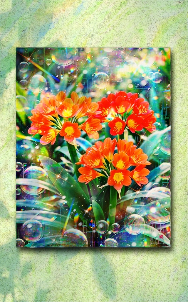 a-2568 天真の庭に祝ぐ光 Gilded Devotion