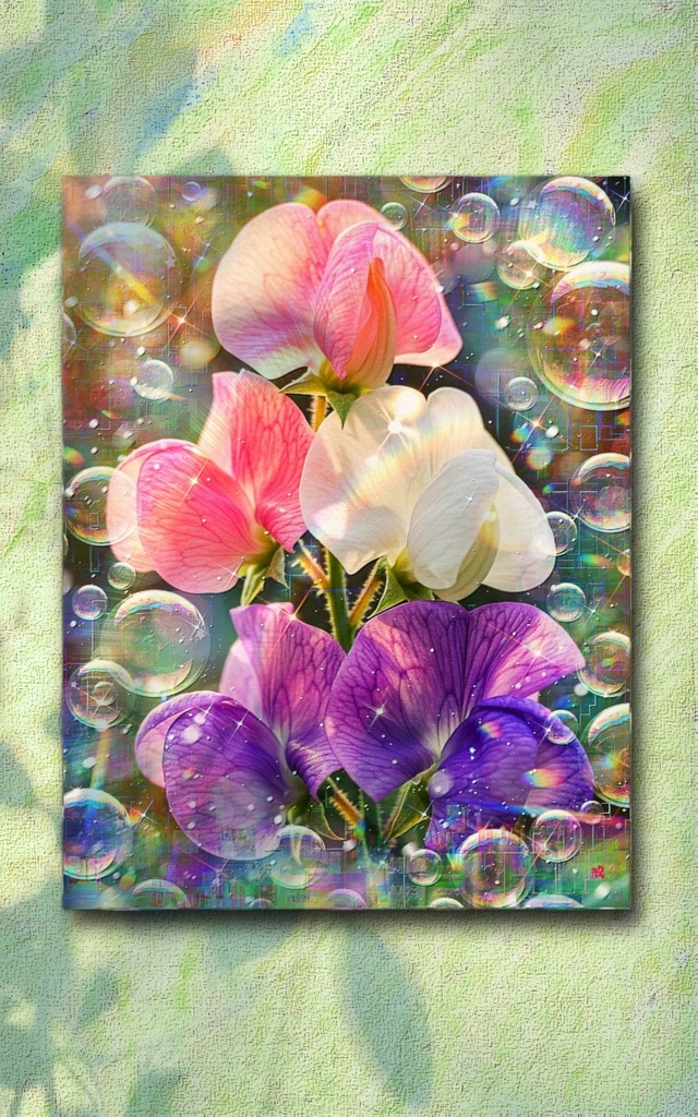 a-2575 瑞気満ちる虹の庭 Divine Familial Love