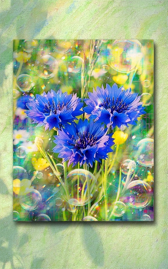 a-2576 光風に舞う蒼き祈り Blue Serenity Prayer