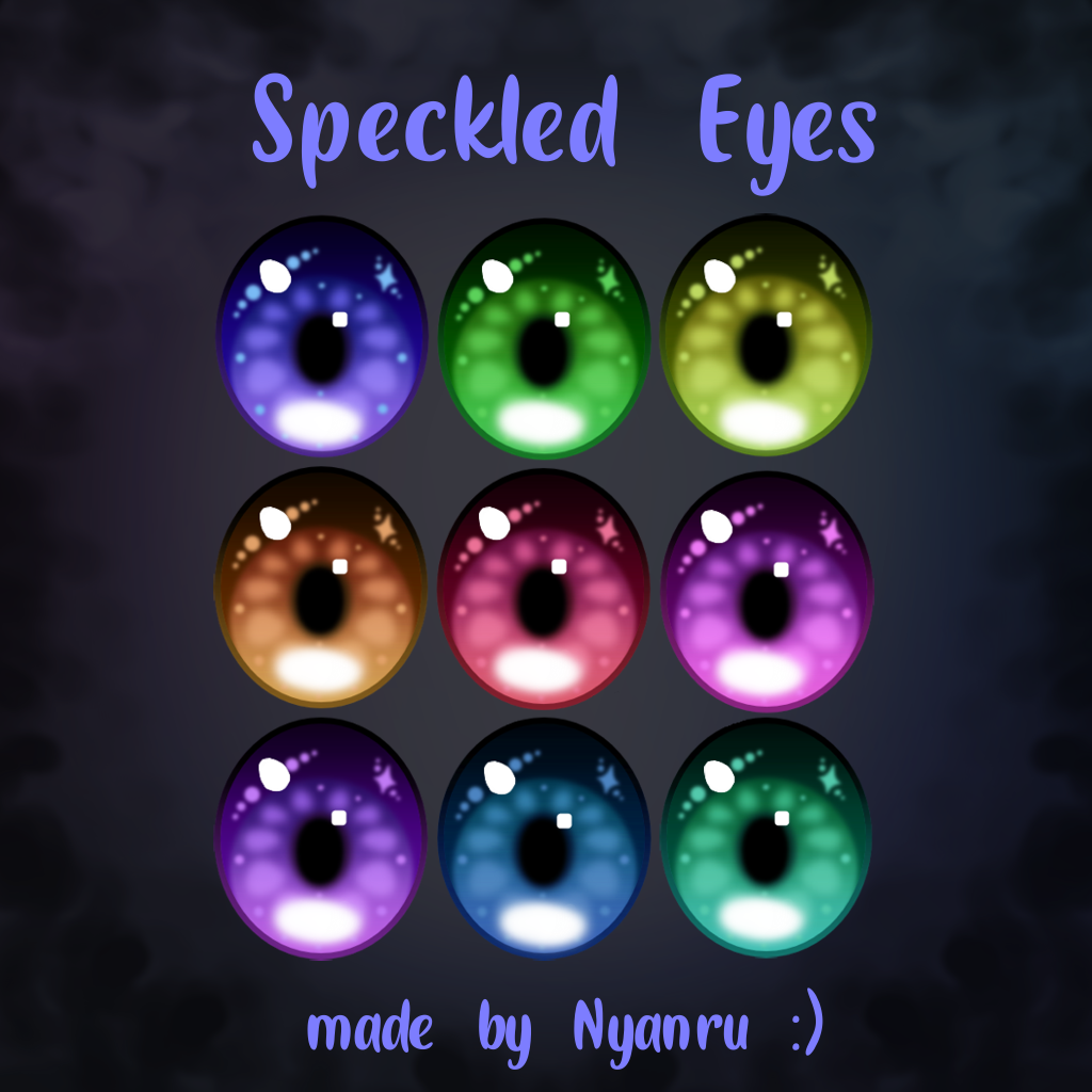Vroid Eyes Texture Pack [eyeline + Eyelash Included] Yatsu Booth 7B6
