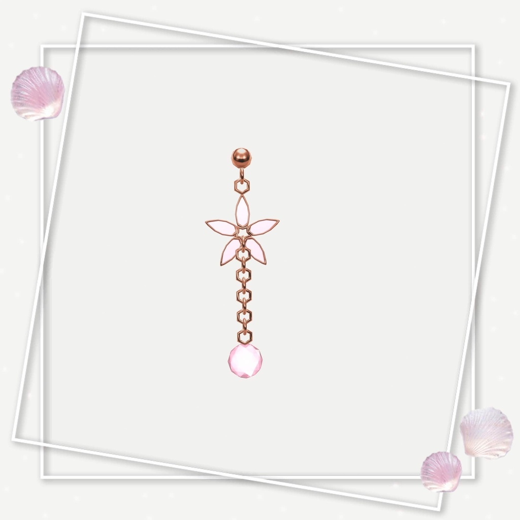 お花ピアス