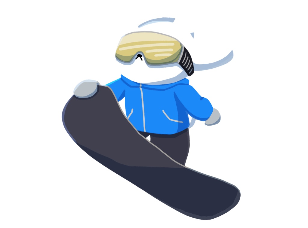 冬を満喫するパーカー