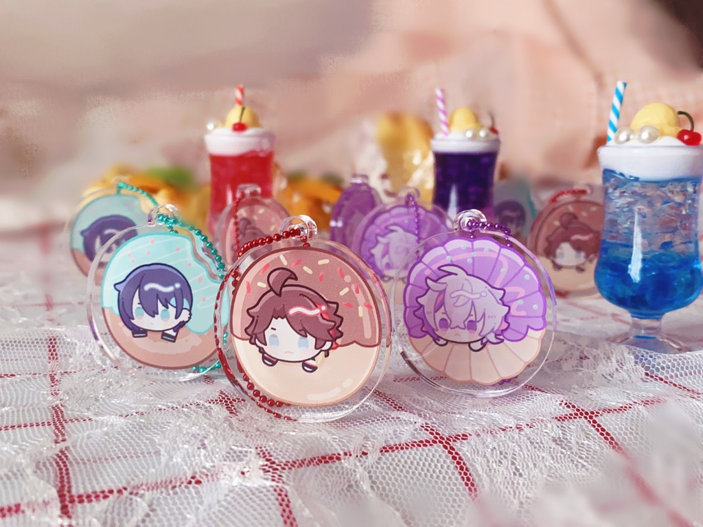 メッシャーズ 自立ミニアクリルキーホルダー