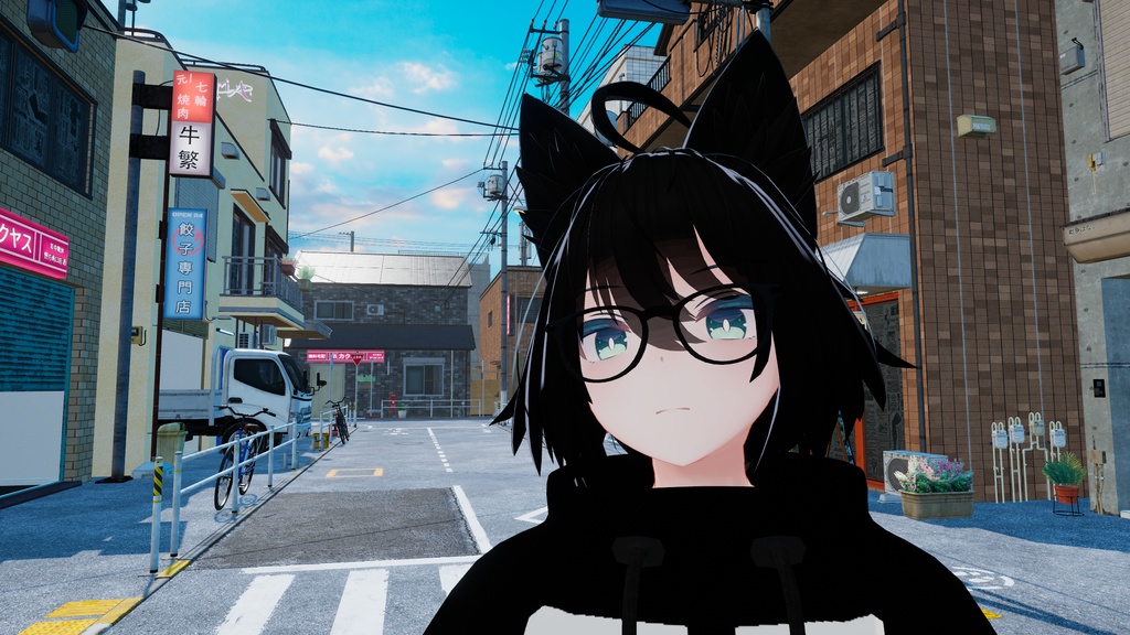 ボストン眼鏡 Black & Gold