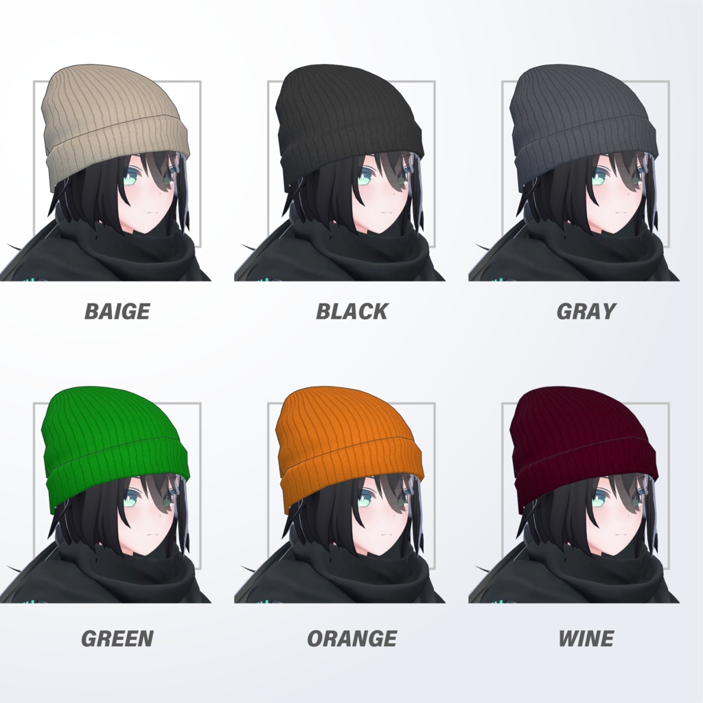 ニット帽 / 6色