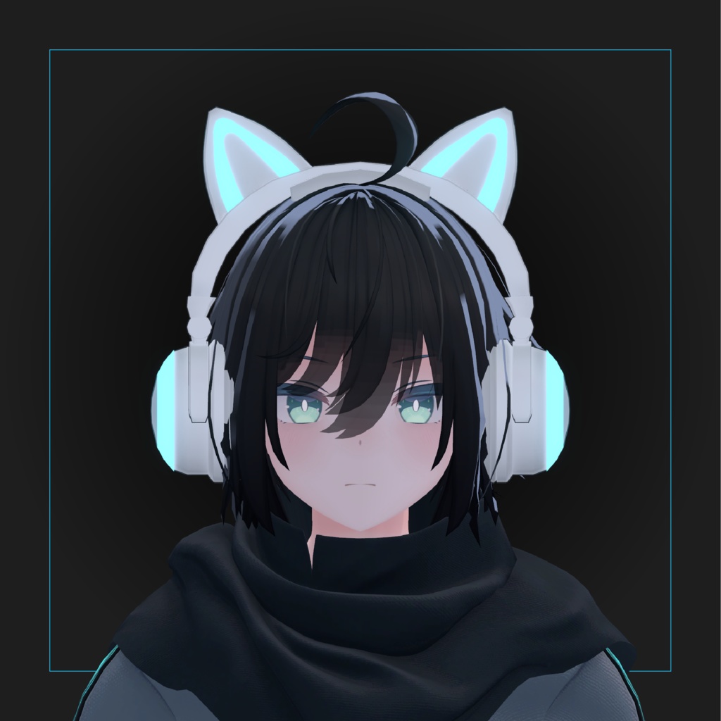 光る猫耳ヘッドホン