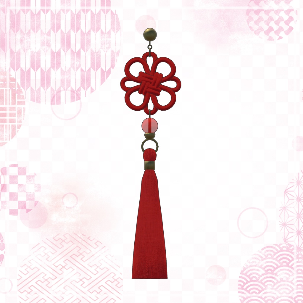 【Physbone対応】タッセル付きピアス