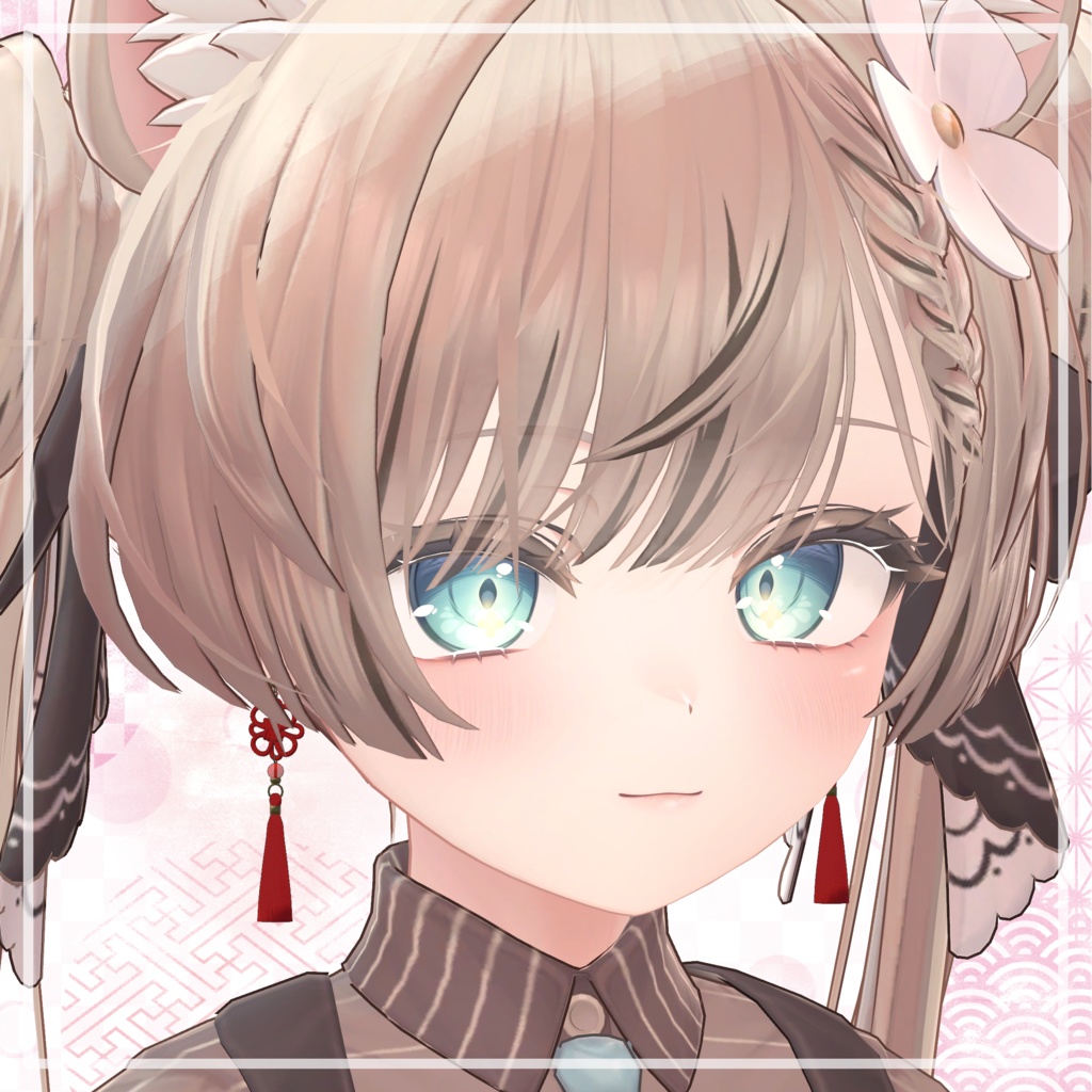 【Physbone対応】タッセル付きピアス