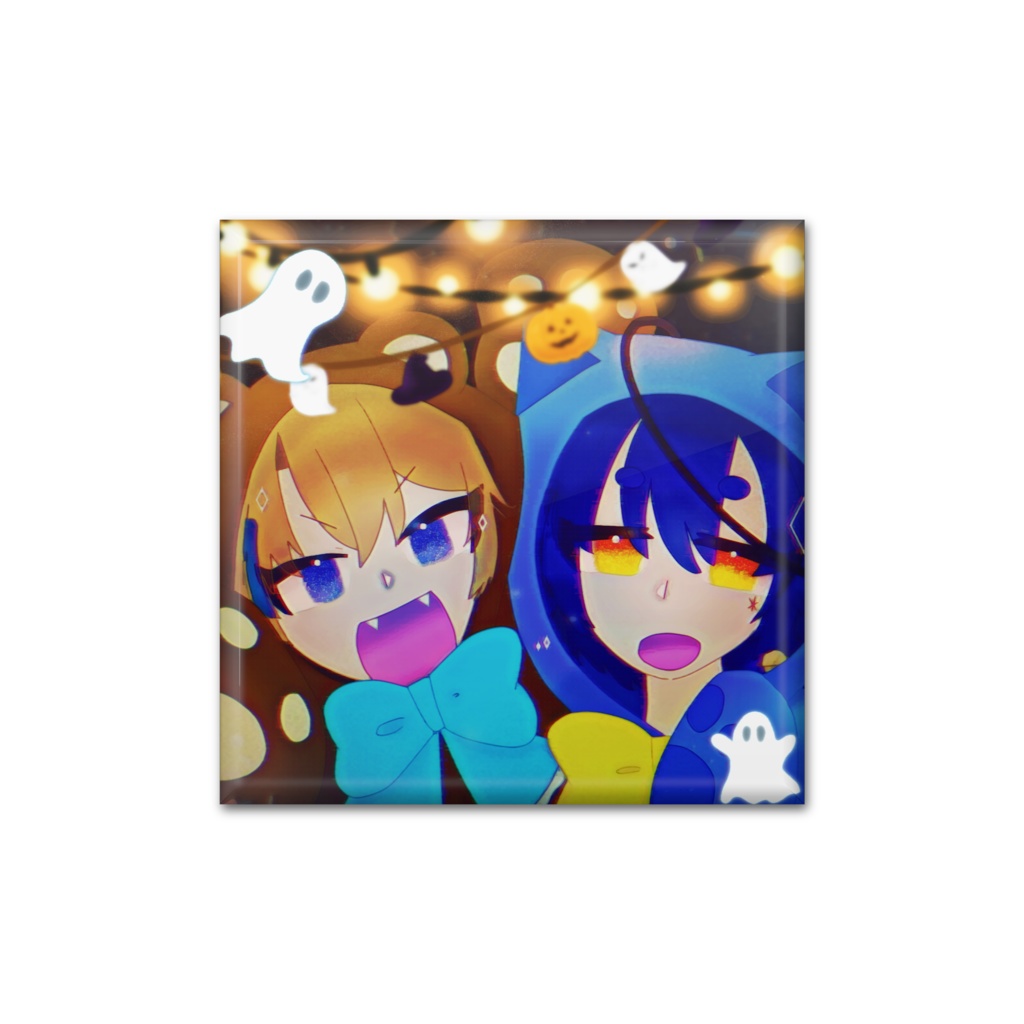 睦月×長月の缶バッジ（四角形）