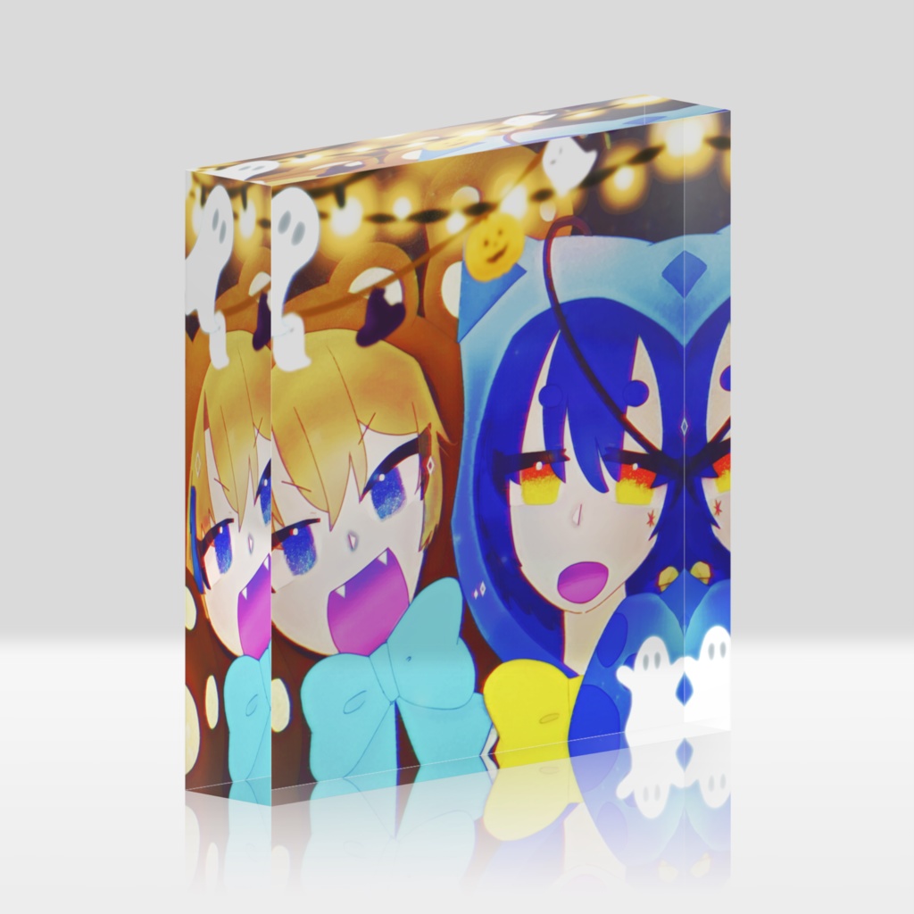 睦月×長月のアクリルブロック