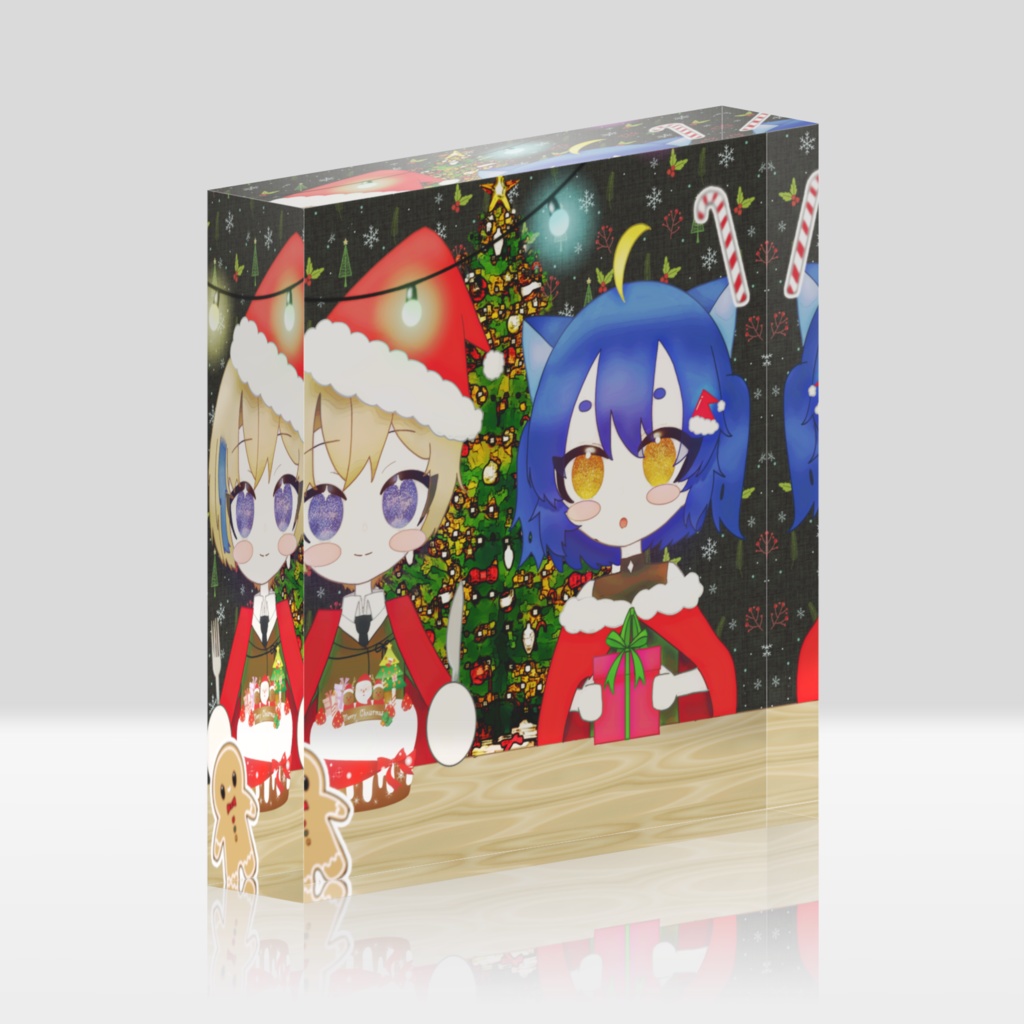 睦月×長月のアクリルブロック クリスマス
