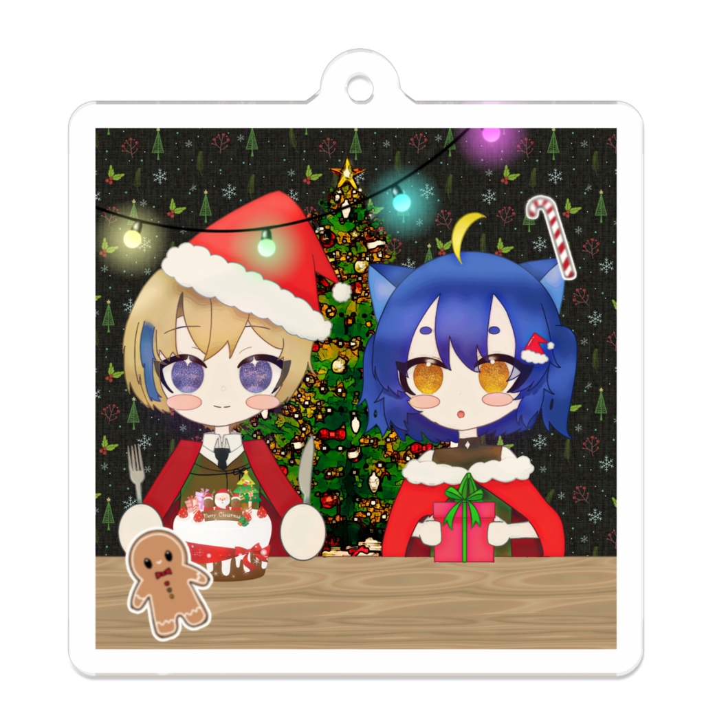 睦月×長月のアクリルキーホルダー　クリスマス