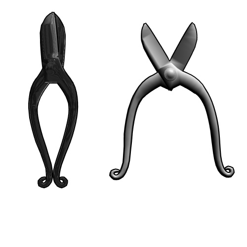 可動式わらび手はなばさみ・テクスチャセット