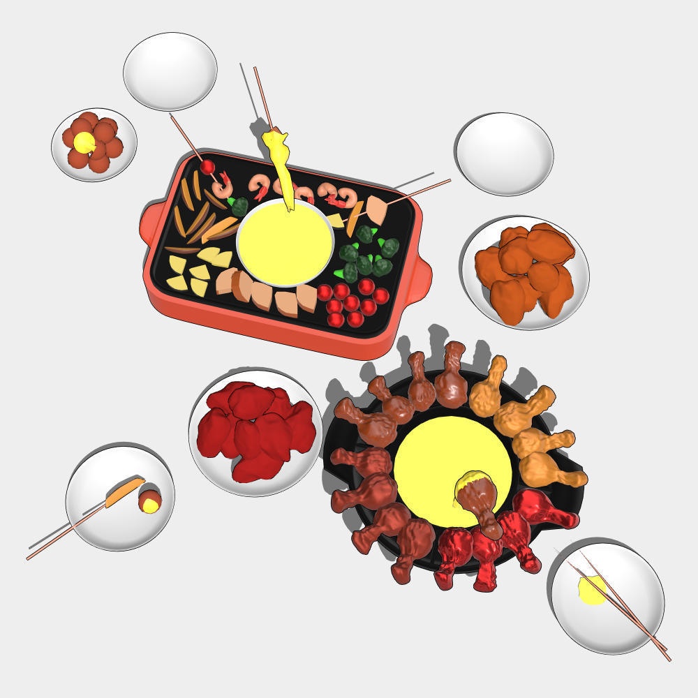 チーズフォンデュパーティーセット.FBX