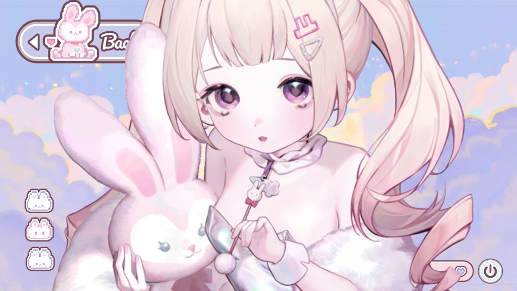 【Live2Dモデル】【汎用モデル】【髪型もカスタムできる】White Rabbit