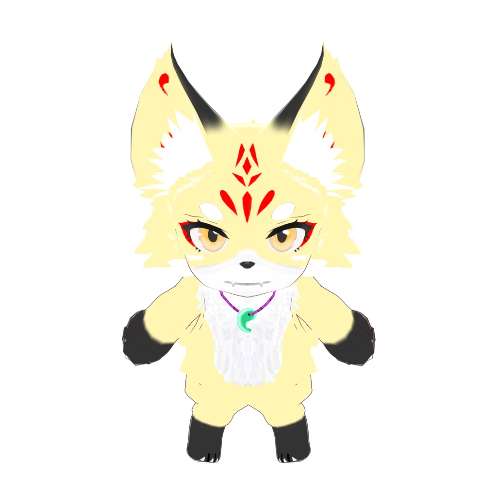 【妖子】 cluster 想定 オリジナル3Dモデル VRMアバター vroidデータ