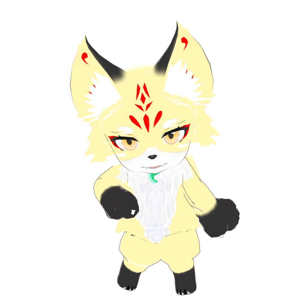 【妖子】 cluster 想定 オリジナル3Dモデル VRMアバター vroidデータ