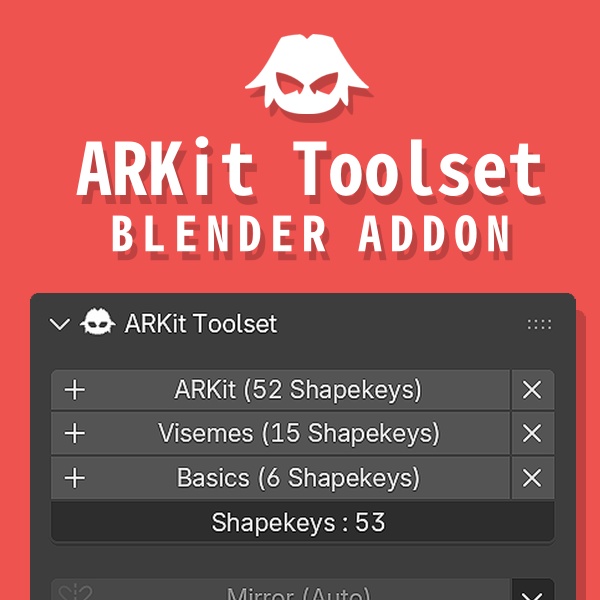 ARKit ツールセット 「Blender アドオン」