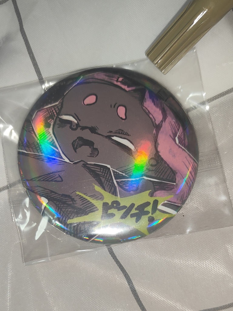 ピンチ!?オーロラ缶バッジ