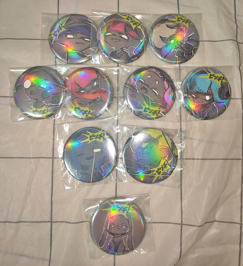 ピンチ!?オーロラ缶バッジ