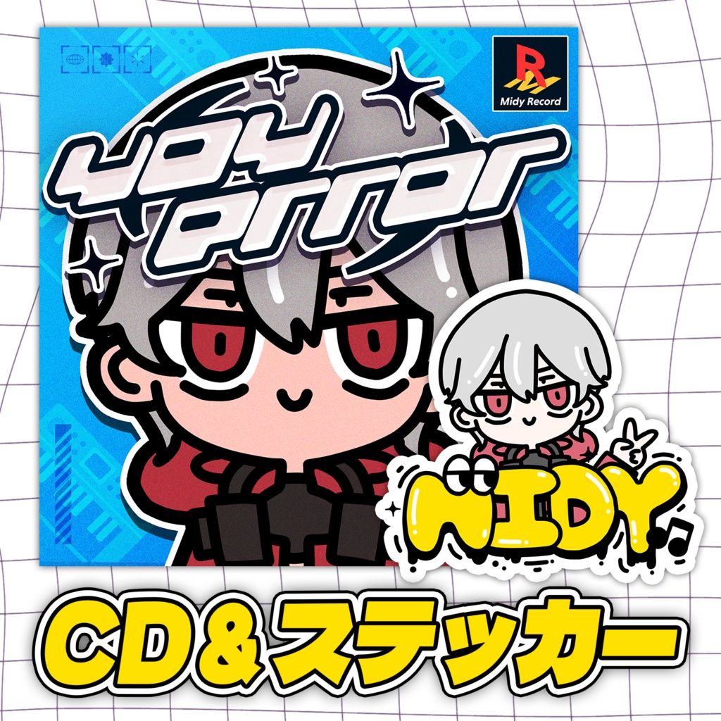 【 2025秋M3】ミディ 2ndEP 404ERROR サイン入り&ステッカー付き