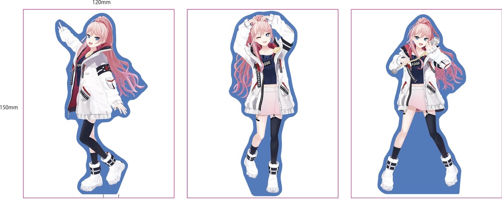 3Dお披露目記念グッズ　3Dモデルアクリルスタンド（全3種）