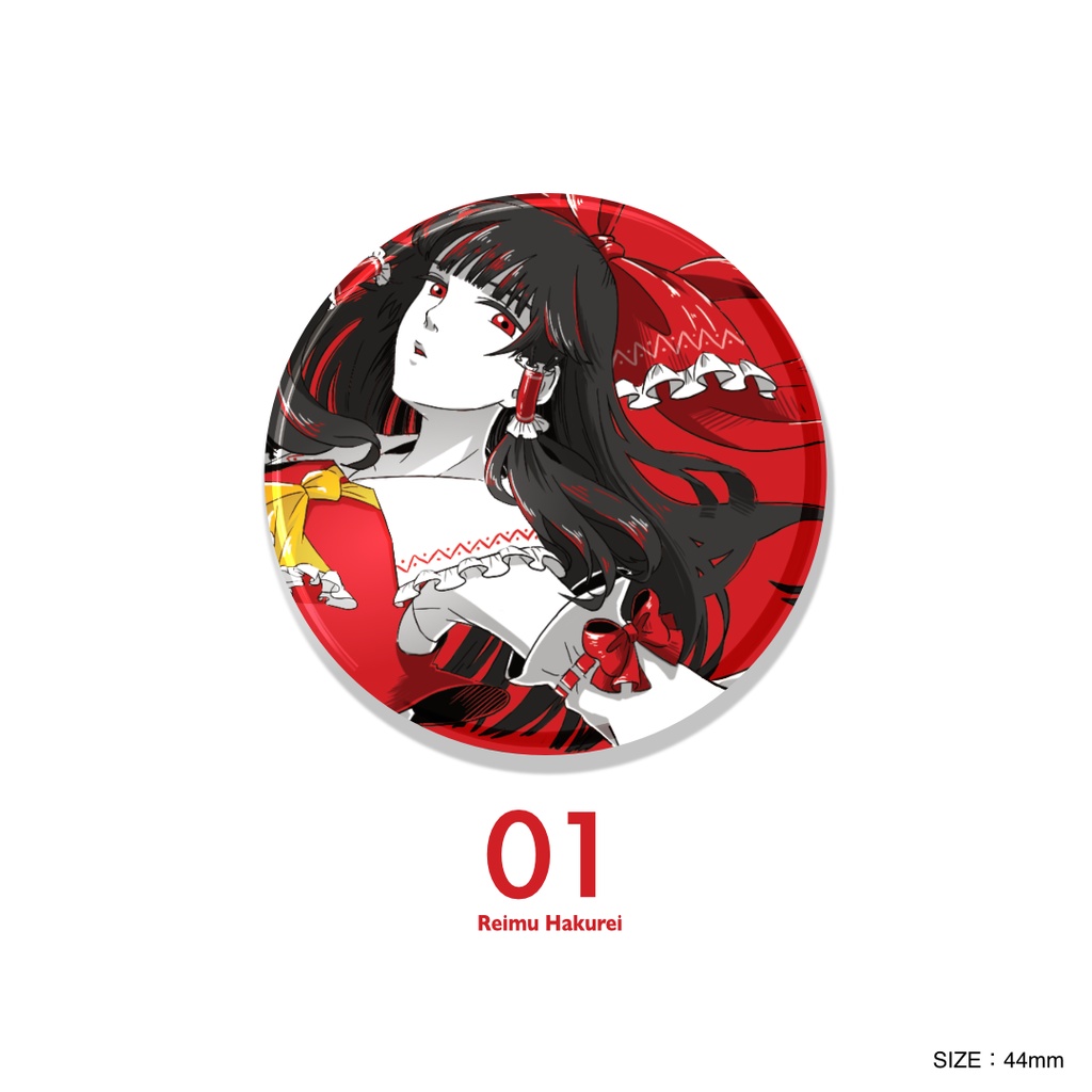 東方Project 缶バッジ / TeK Studio 01-06 / saika