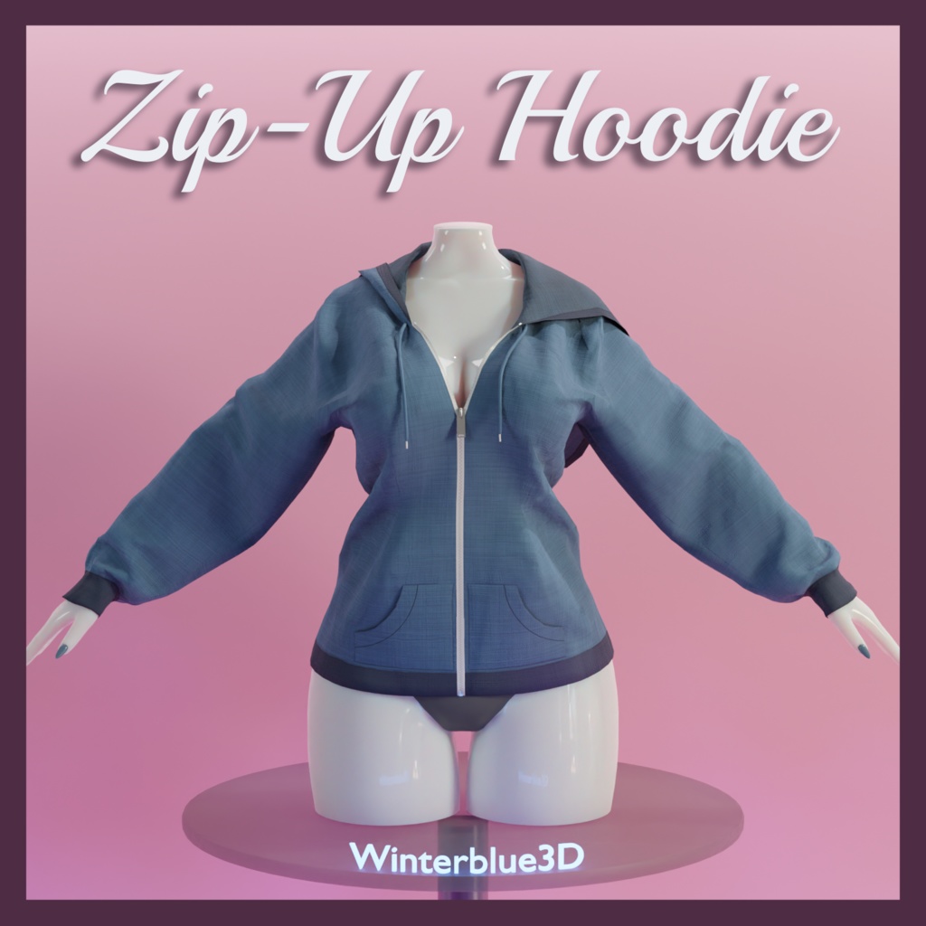 Zip-Up Hoodie [VRChat | Commercial Use]