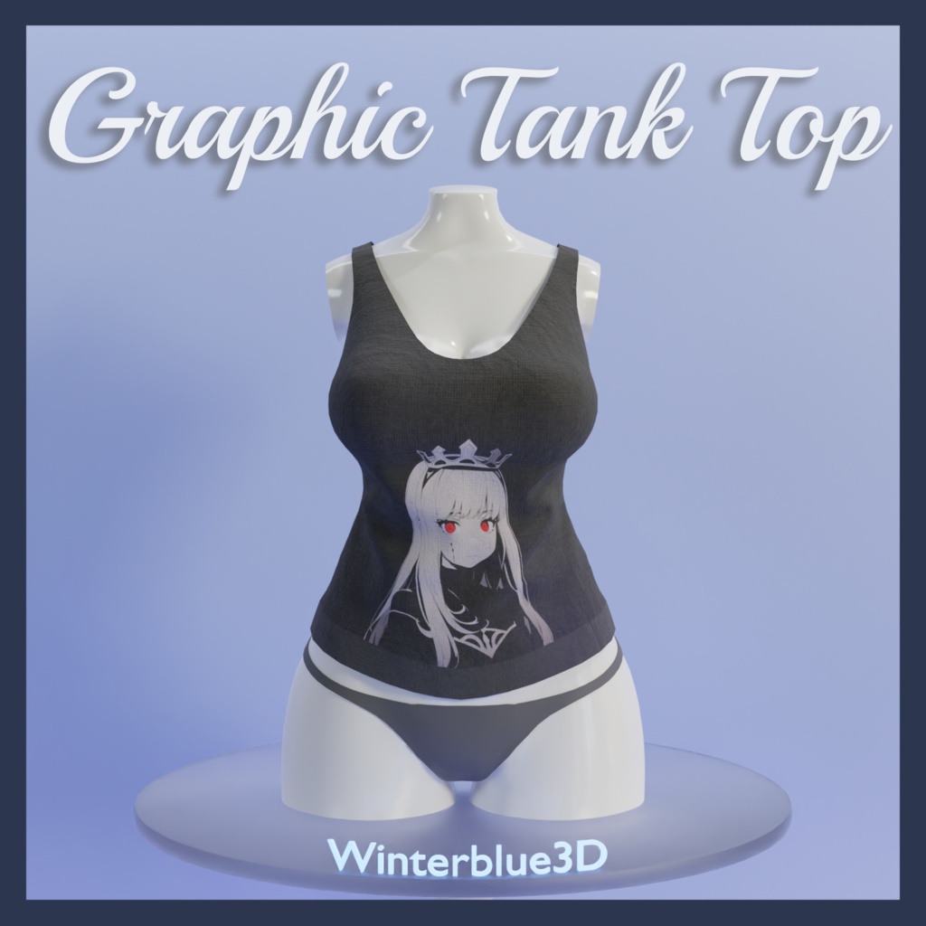 Customizable Graphic Tank Top [VRChat | Commercial Use]
