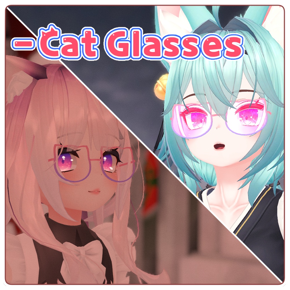 [3Dモデル] Cat Glasses