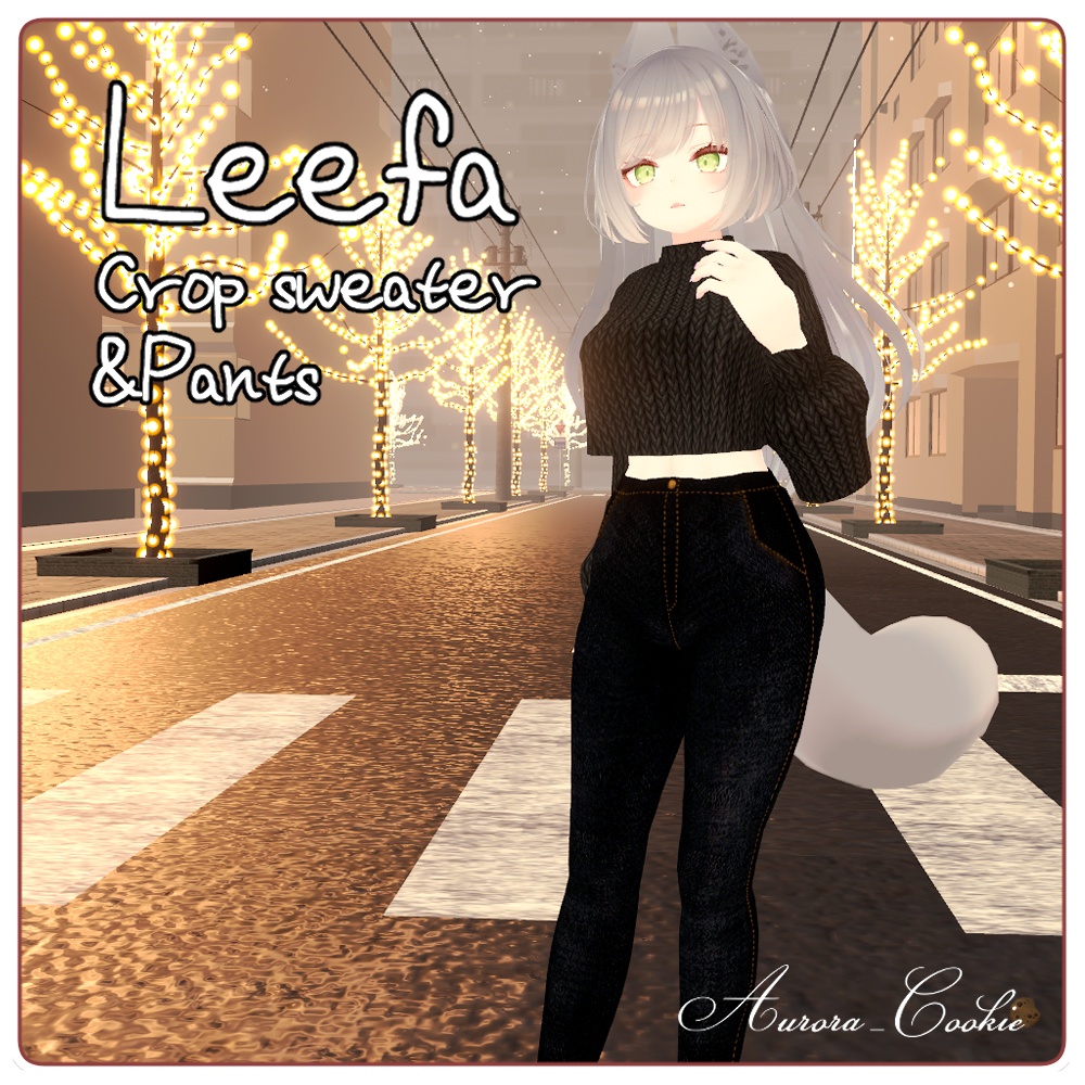 [リーファ<LEEFA> 専用] クロップセーター&パンツ/Crop sweater&Pants