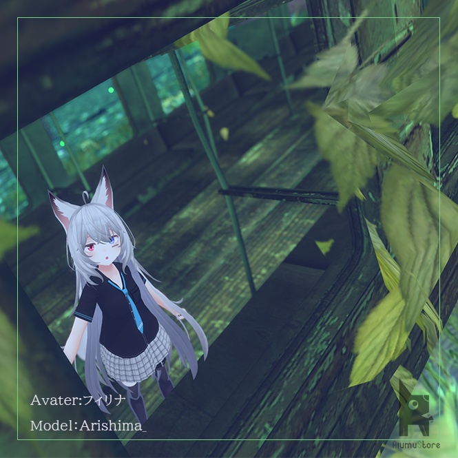 【5アバター対応】シンプル制服セット(半袖)