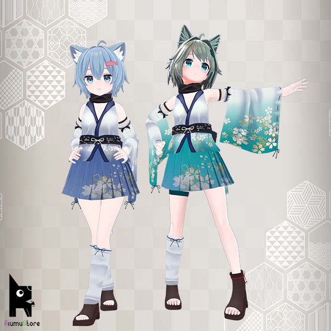 くノ一風和装【12アバター対応】