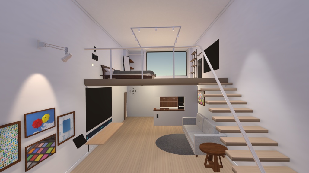 【VRCワールド想定】SimpleRoom-One