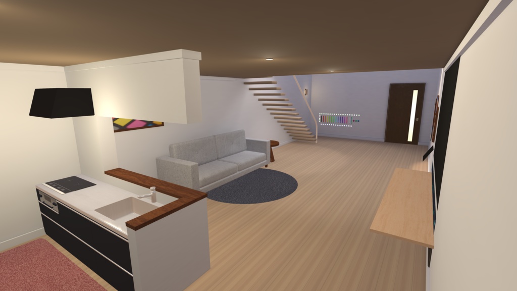 【VRCワールド想定】SimpleRoom-One