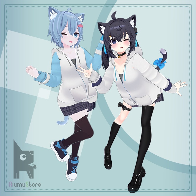 パーカーミニスカート