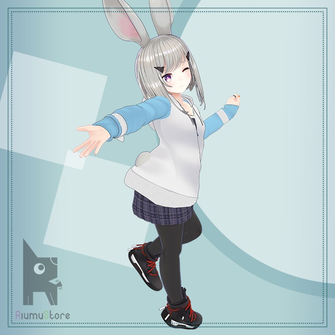 パーカーミニスカート