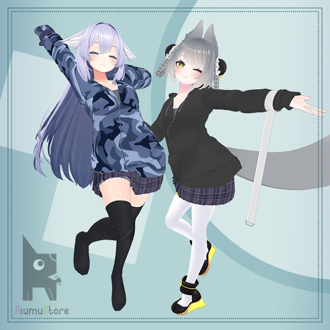 パーカーミニスカート