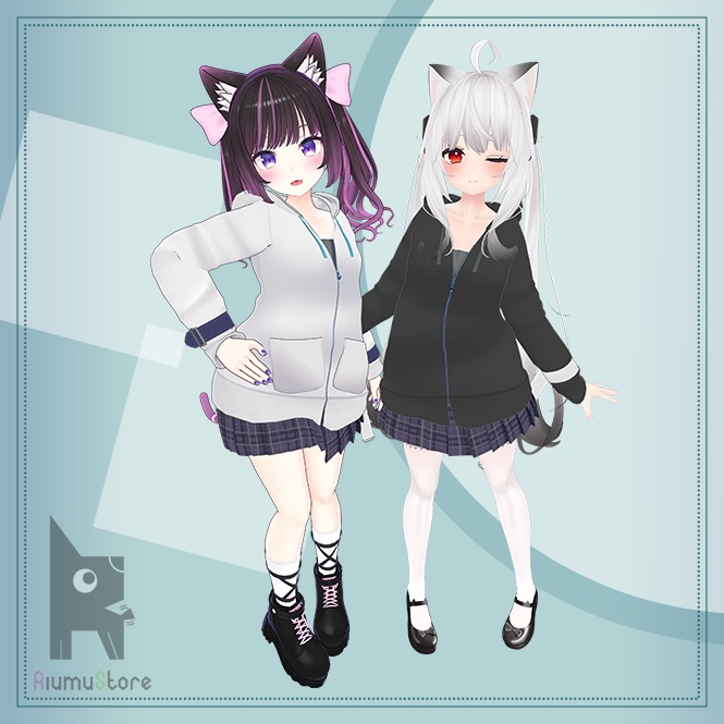 パーカーミニスカート