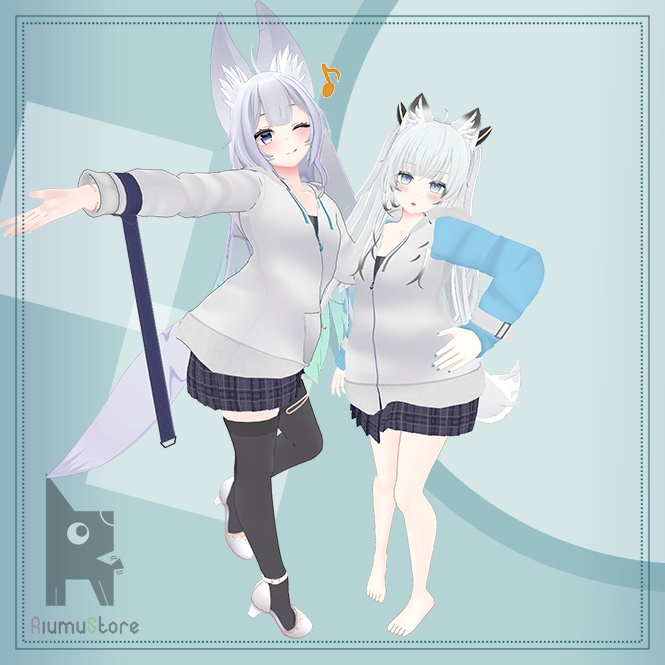 パーカーミニスカート