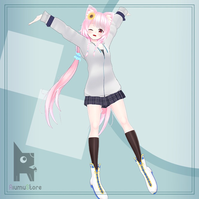 パーカーミニスカート