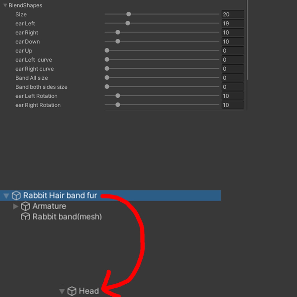 ウサギのヘッドバンド( Rabbit Headband 1.1)