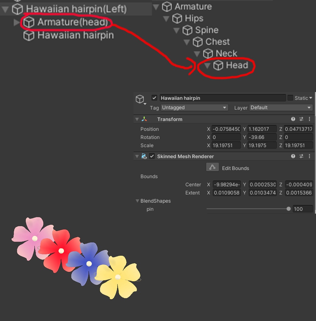 ハワイのヘアピン ( Hawaiian hairpin)