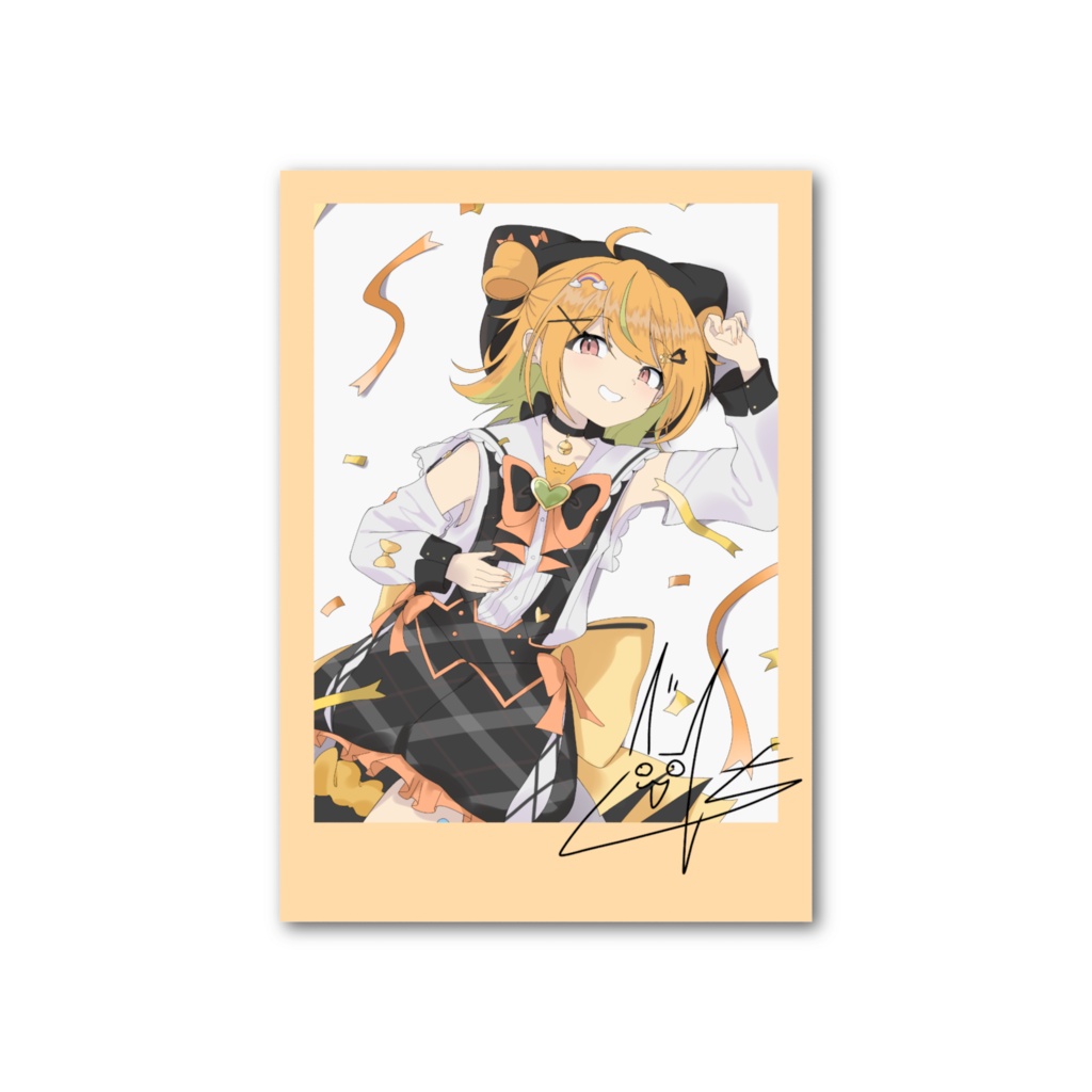 【6/30まで】にじわらべけ　誕生日記念　複製サイン付きチェキ風カード
