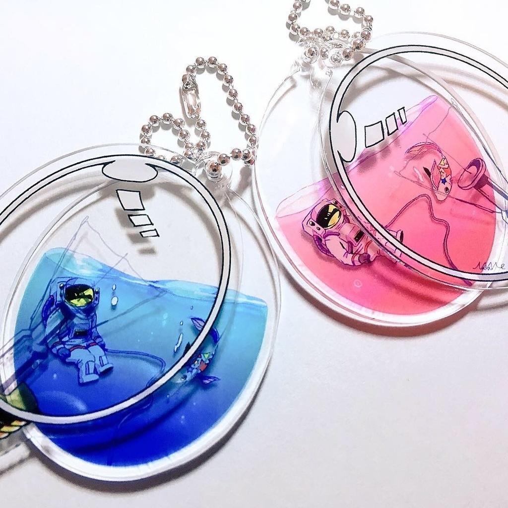 水中遊泳アクリルキーホルダー