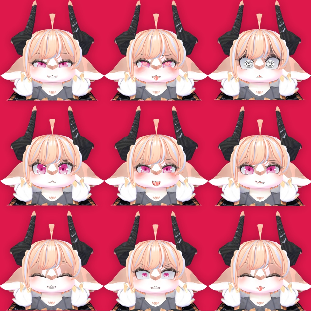 オリジナル 3D モデル「ショビ(Syobi)」