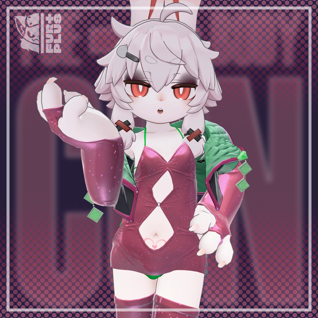 [Yue,Chalo 対応]FUR+PLUS Bodycon Dress