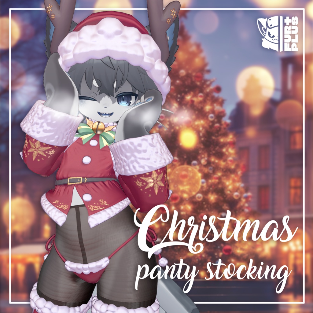 [Yue,Chalo 対応] FUR+PLUS Christmas panty stocking