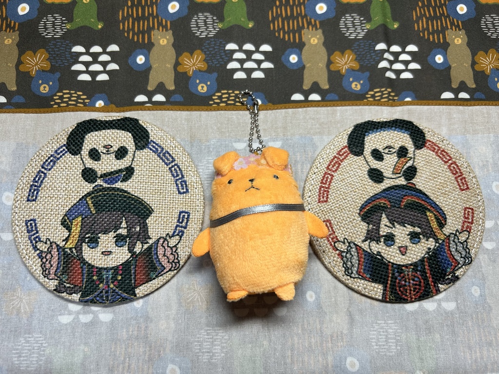 リネン風コースター